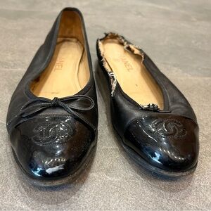 Chanel ballerinas - one was eaten by the dog!